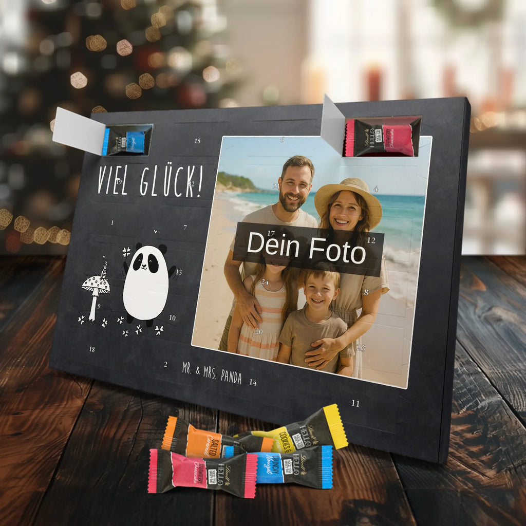  Panda Szczęście Personalisierter Schoko Foto Adventskalender