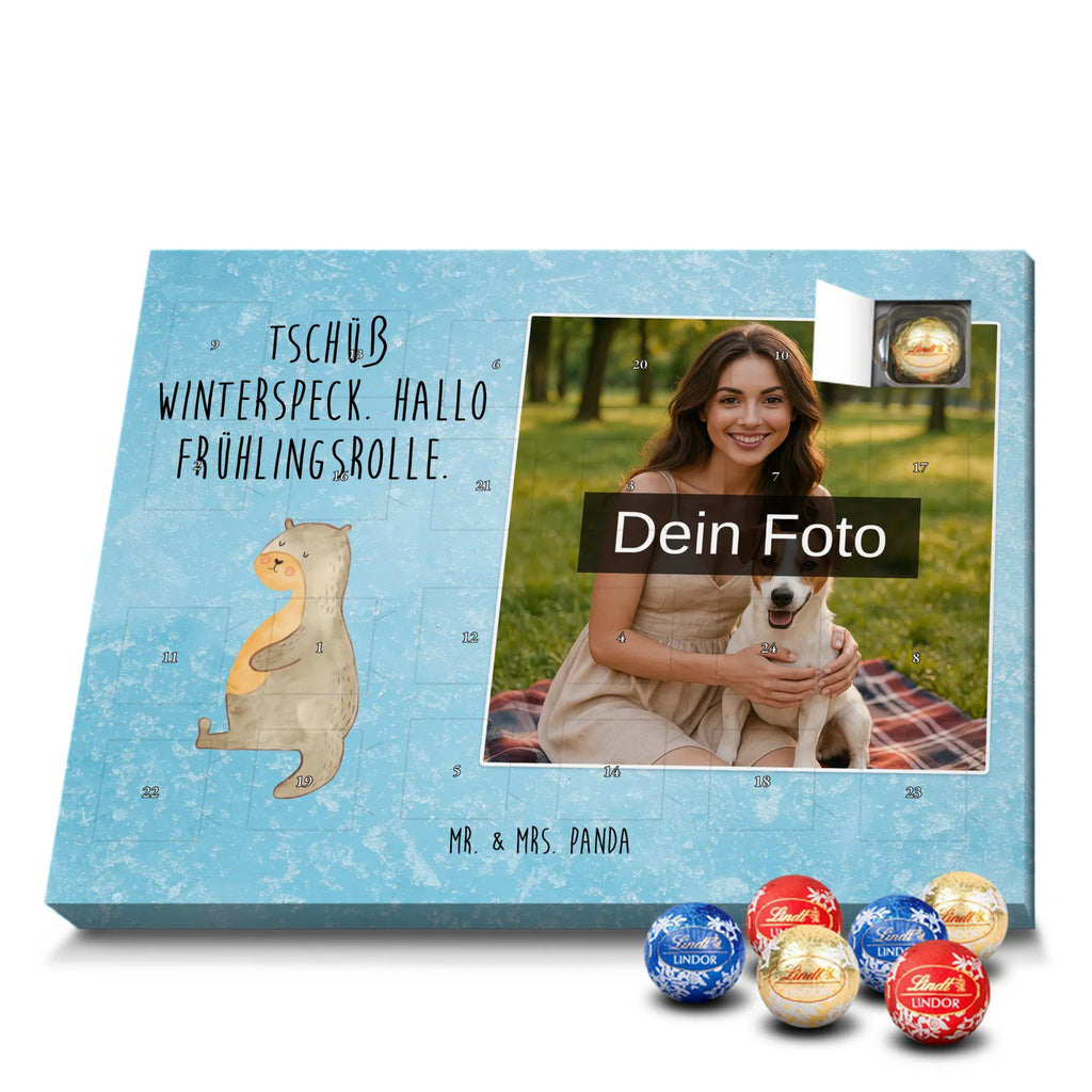 Personalisierter Schoko Foto Adventskalender Otter Bauch Personalisierter Schoko Foto Adventskalender, Fischotter, Seeotter, Otter, Otter Seeotter See Otter