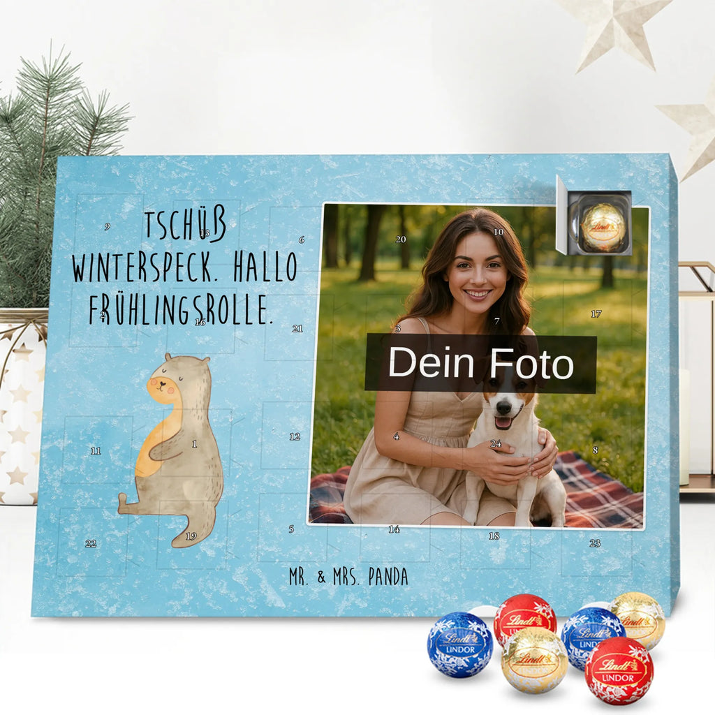Personalisierter Schoko Foto Adventskalender Otter Bauch Personalisierter Schoko Foto Adventskalender, Fischotter, Seeotter, Otter, Otter Seeotter See Otter