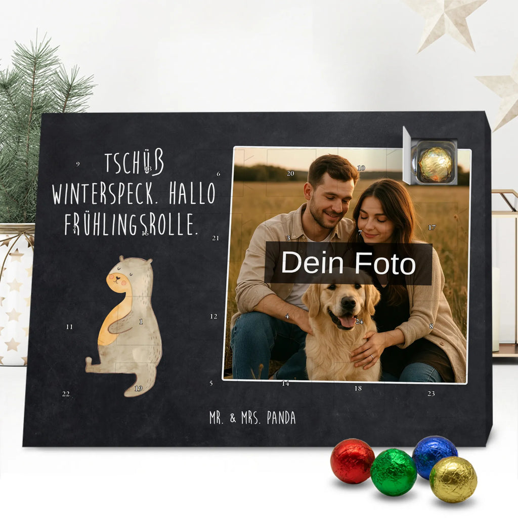 Personalisierter Schoko Foto Adventskalender Otter Bauch Personalisierter Schoko Foto Adventskalender, Fischotter, Seeotter, Otter, Otter Seeotter See Otter