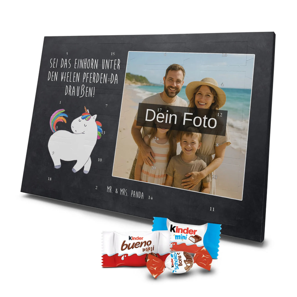 Personalisierter Schoko Foto Adventskalender Einhorn Stolzieren Personalisierter Schoko Foto Adventskalender, Unicorn, Einhorn, Einhörner, Einhorn Deko, Freundin, Anders, Pferd, Bunt, Reiten, Stolz, Geschenk, Reiter