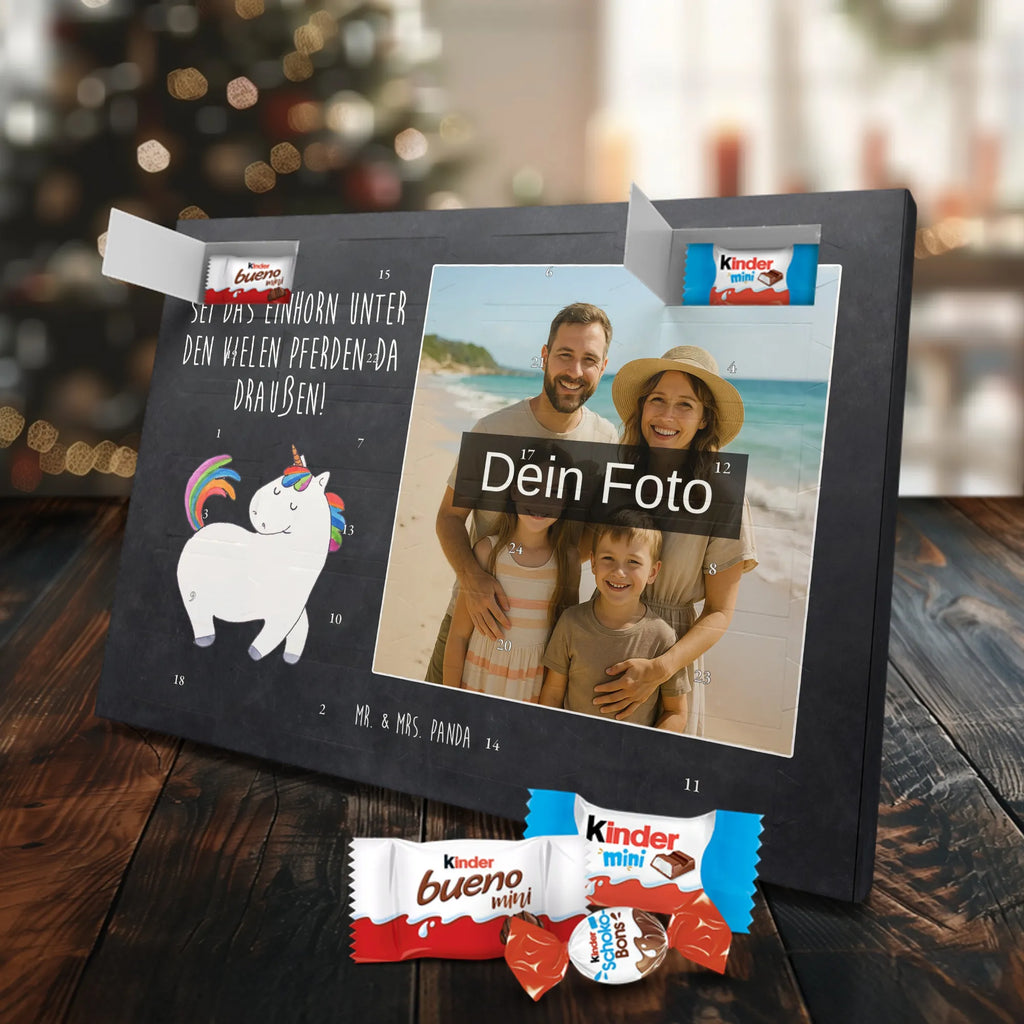 Personalisierter Schoko Foto Adventskalender Einhorn Stolzieren Personalisierter Schoko Foto Adventskalender, Unicorn, Einhorn, Einhörner, Einhorn Deko, Freundin, Anders, Pferd, Bunt, Reiten, Stolz, Geschenk, Reiter