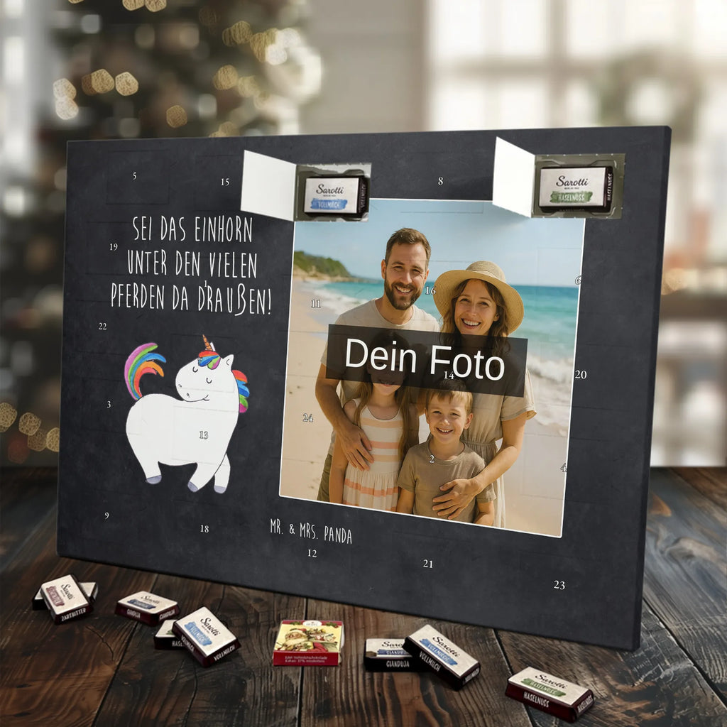 Personalisierter Schoko Foto Adventskalender Einhorn Stolzieren Personalisierter Schoko Foto Adventskalender, Unicorn, Einhorn, Einhörner, Einhorn Deko, Freundin, Anders, Pferd, Bunt, Reiten, Stolz, Geschenk, Reiter