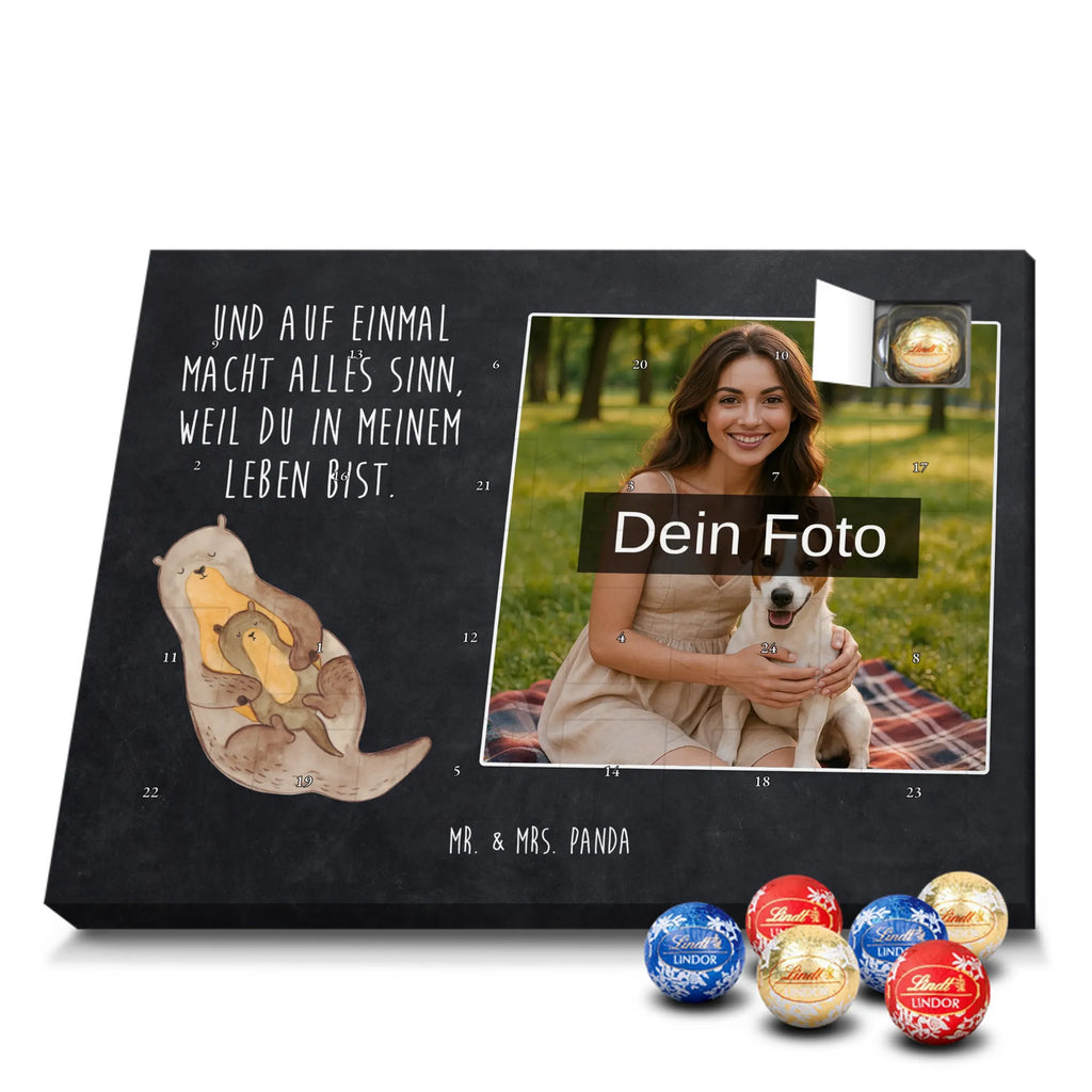 Personalisierter Schoko Foto Adventskalender Otter Kind Personalisierter Schoko Foto Adventskalender, Fischotter, Otter, Seeotter, Otter Seeotter See Otter