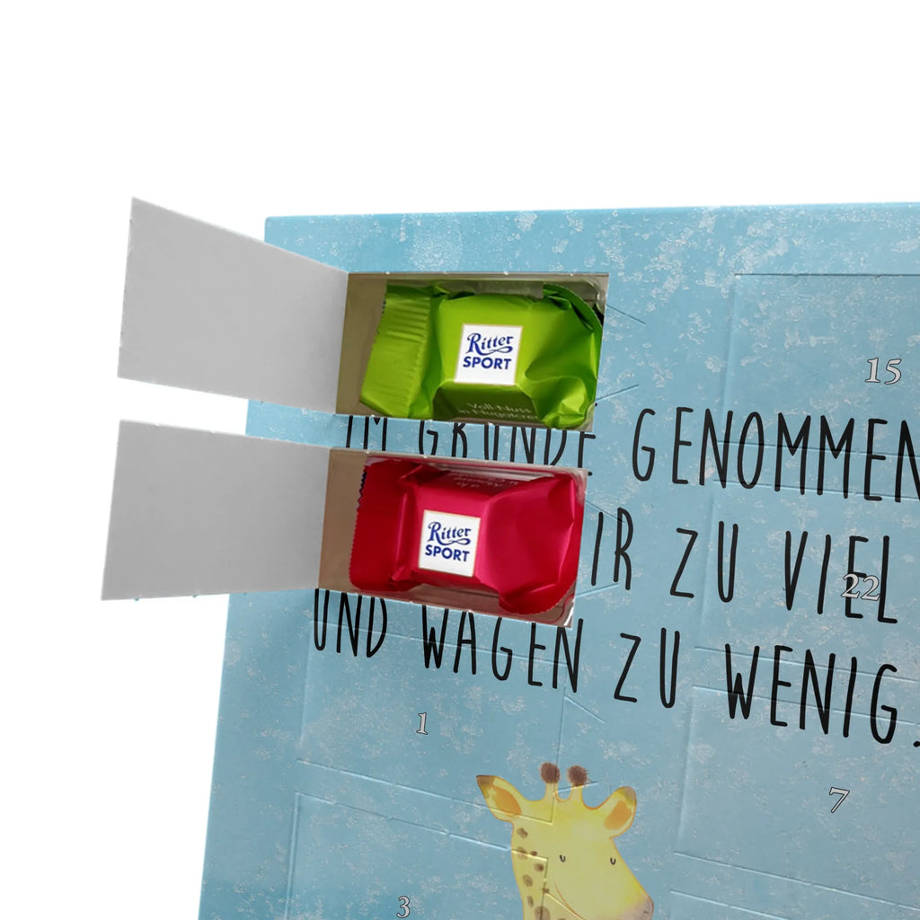 Personalisierter Schoko Foto Adventskalender Giraffe Zufrieden Personalisierter Schoko Foto Adventskalender, Afrika, Wildtiere, Glück, Abenteuer, Giraffe, Zufrieden
