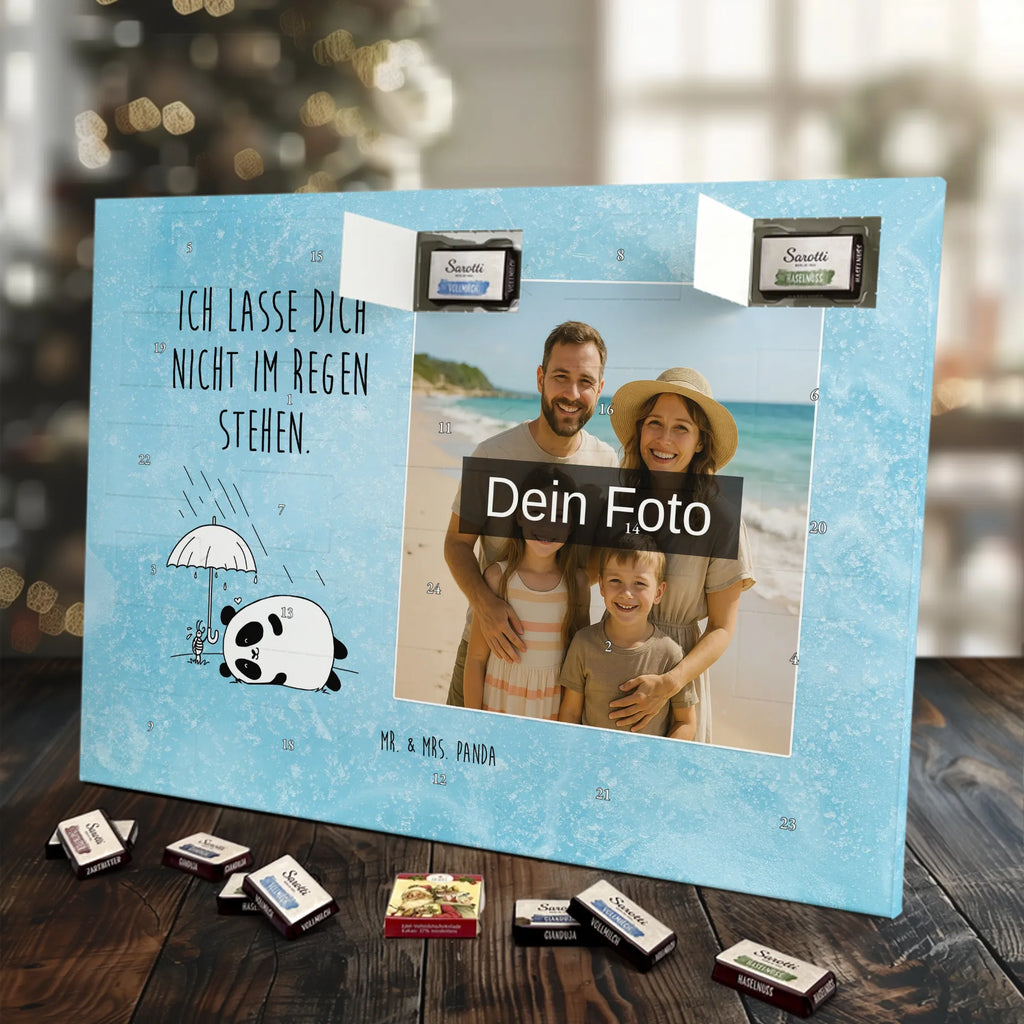  Panda Przyjaźń Personalisierter Schoko Foto Adventskalender