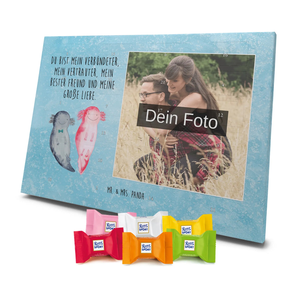  axolotl Girlfriend Personalisierter Schoko Foto Adventskalender, Axolotl, Molch, Schwanzlurch, Lurche, Jahrestag, Valentinstag, Lurch, Axolot, Ehemann, Freund, Liebe, Verlobter, Große Liebe, Liebesbeweis