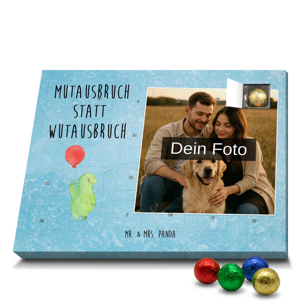  tortoise balloon Personalisierter Schoko Foto Adventskalender, Schildkröte, Motivation, Mutausbruch, Schildkröten, Motivationsspruch