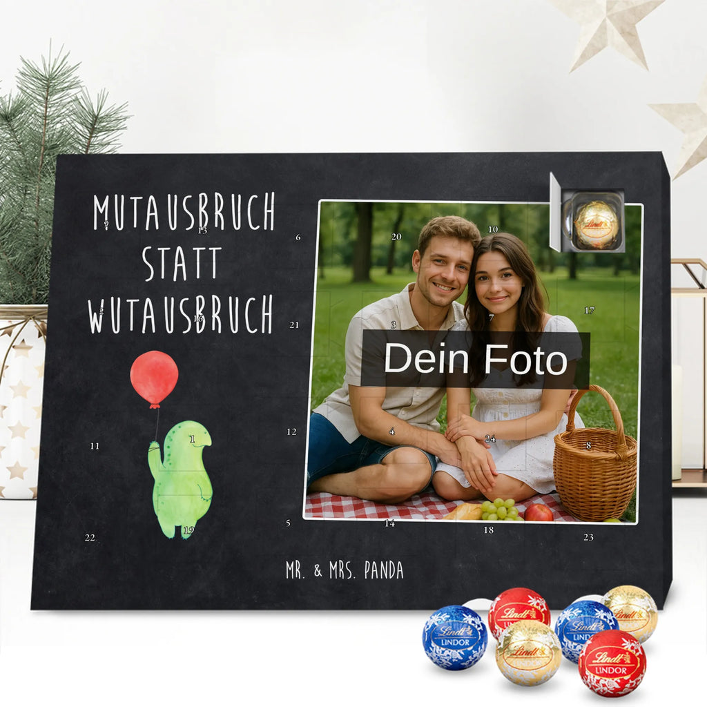  tortoise balloon Personalisierter Schoko Foto Adventskalender, Schildkröte, Motivation, Mutausbruch, Schildkröten, Motivationsspruch