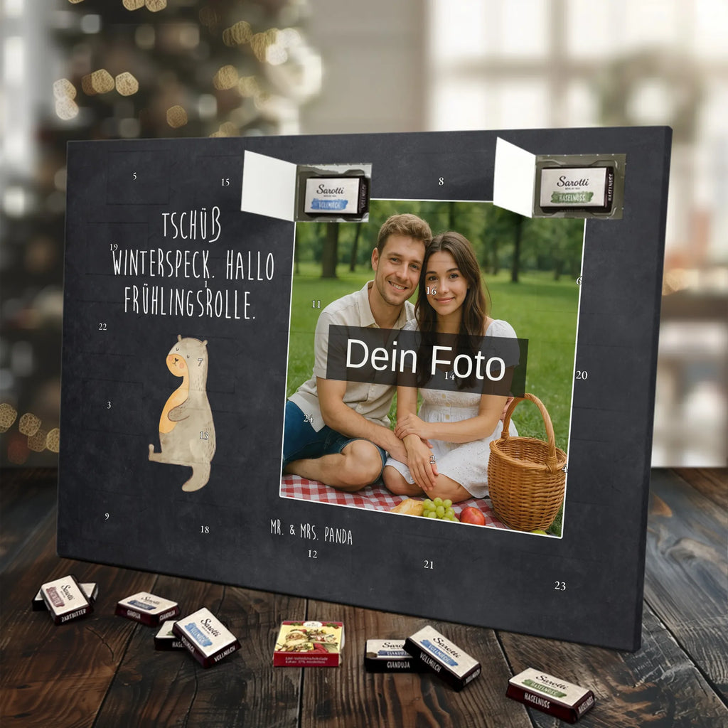 Personalisierter Schoko Foto Adventskalender Otter Bauch Personalisierter Schoko Foto Adventskalender, Fischotter, Seeotter, Otter, Otter Seeotter See Otter