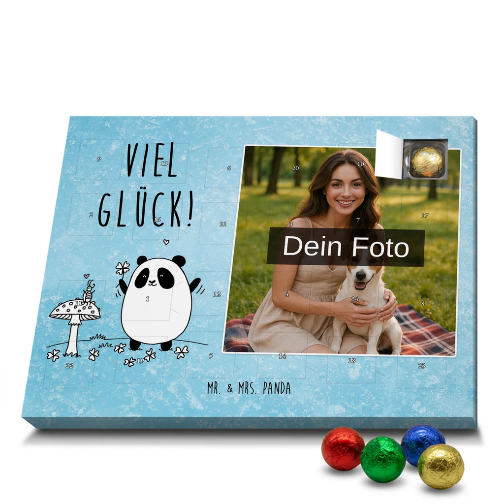  Panda Szczęście Personalisierter Schoko Foto Adventskalender