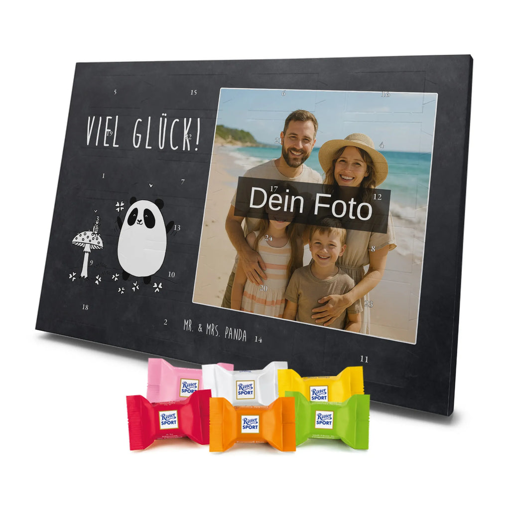  Panda Szczęście Personalisierter Schoko Foto Adventskalender