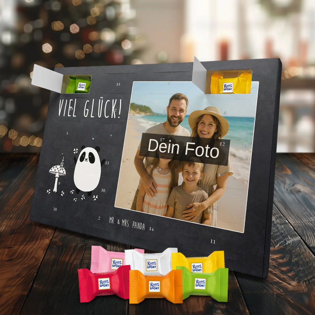  Panda Szczęście Personalisierter Schoko Foto Adventskalender