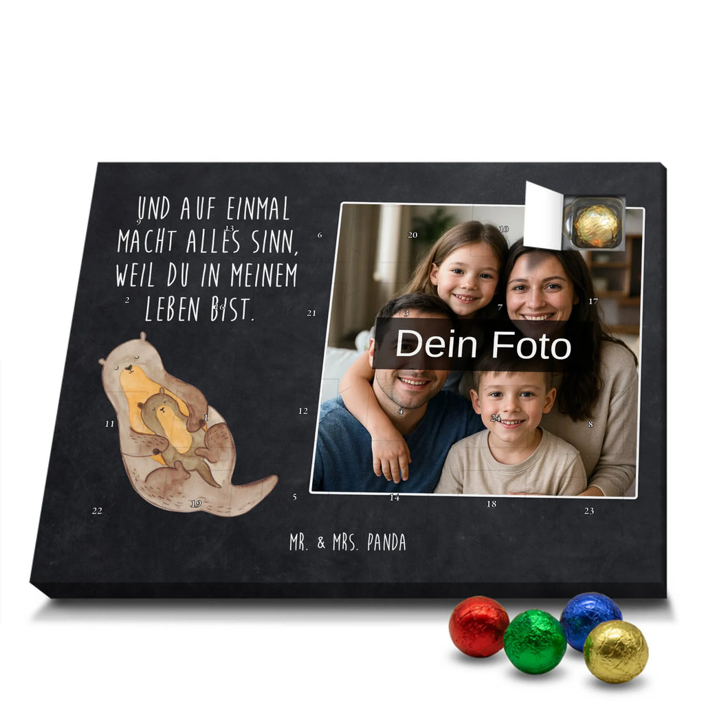 Personalisierter Schoko Foto Adventskalender Otter Kind Personalisierter Schoko Foto Adventskalender, Fischotter, Otter, Seeotter, Otter Seeotter See Otter