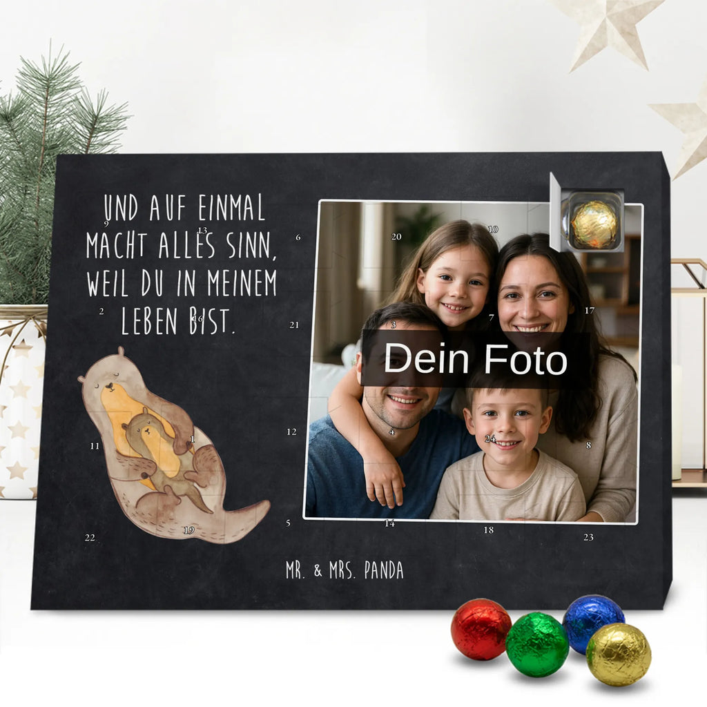 Personalisierter Schoko Foto Adventskalender Otter Kind Personalisierter Schoko Foto Adventskalender, Fischotter, Otter, Seeotter, Otter Seeotter See Otter