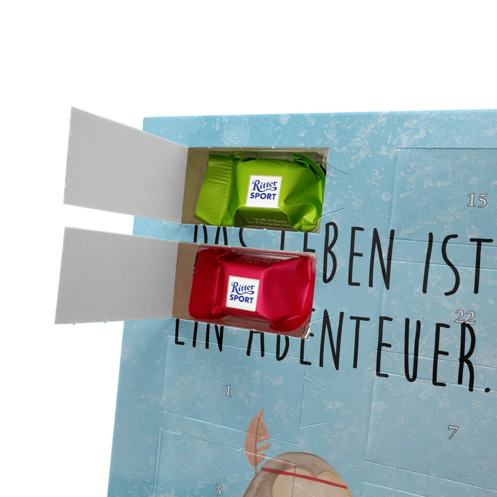 Personalisierter Schoko Foto Adventskalender Eule Federschmuck Personalisierter Schoko Foto Adventskalender, Eule, Dekoration, Federschmuck, Owl, Das Leben ist ein Abenteuer, Reisespruch, Eule Deko