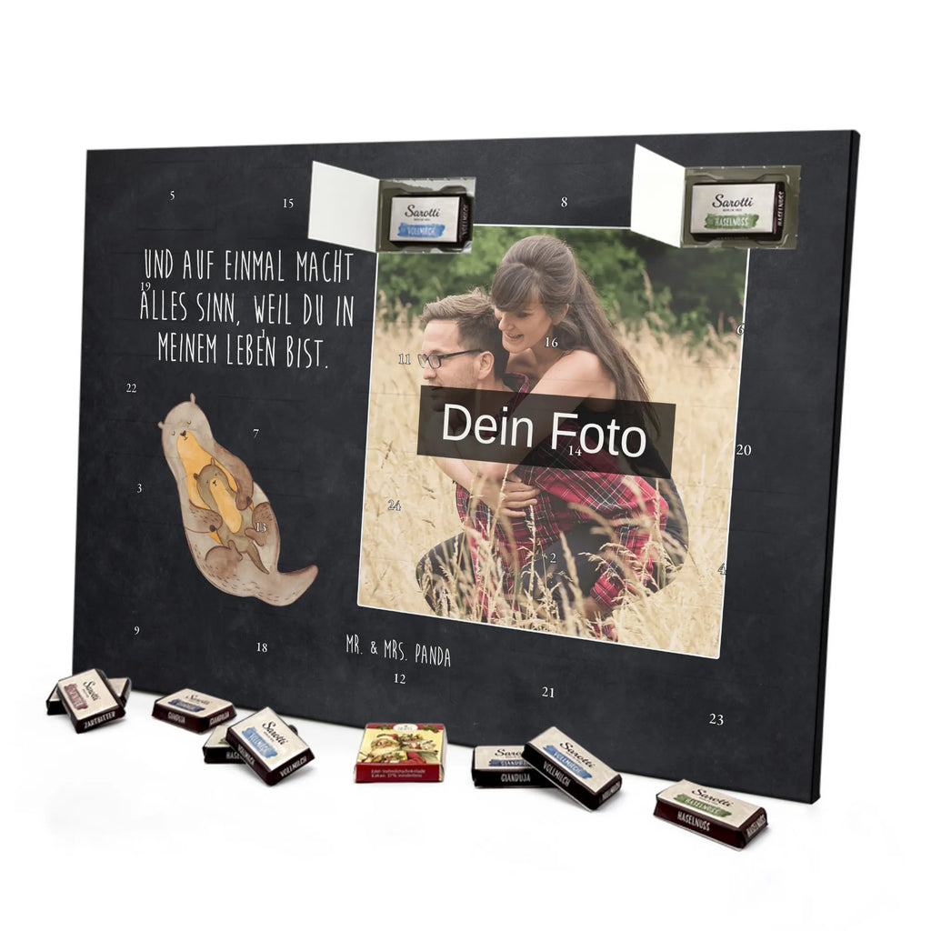 Personalisierter Schoko Foto Adventskalender Otter Kind Personalisierter Schoko Foto Adventskalender, Fischotter, Otter, Seeotter, Otter Seeotter See Otter