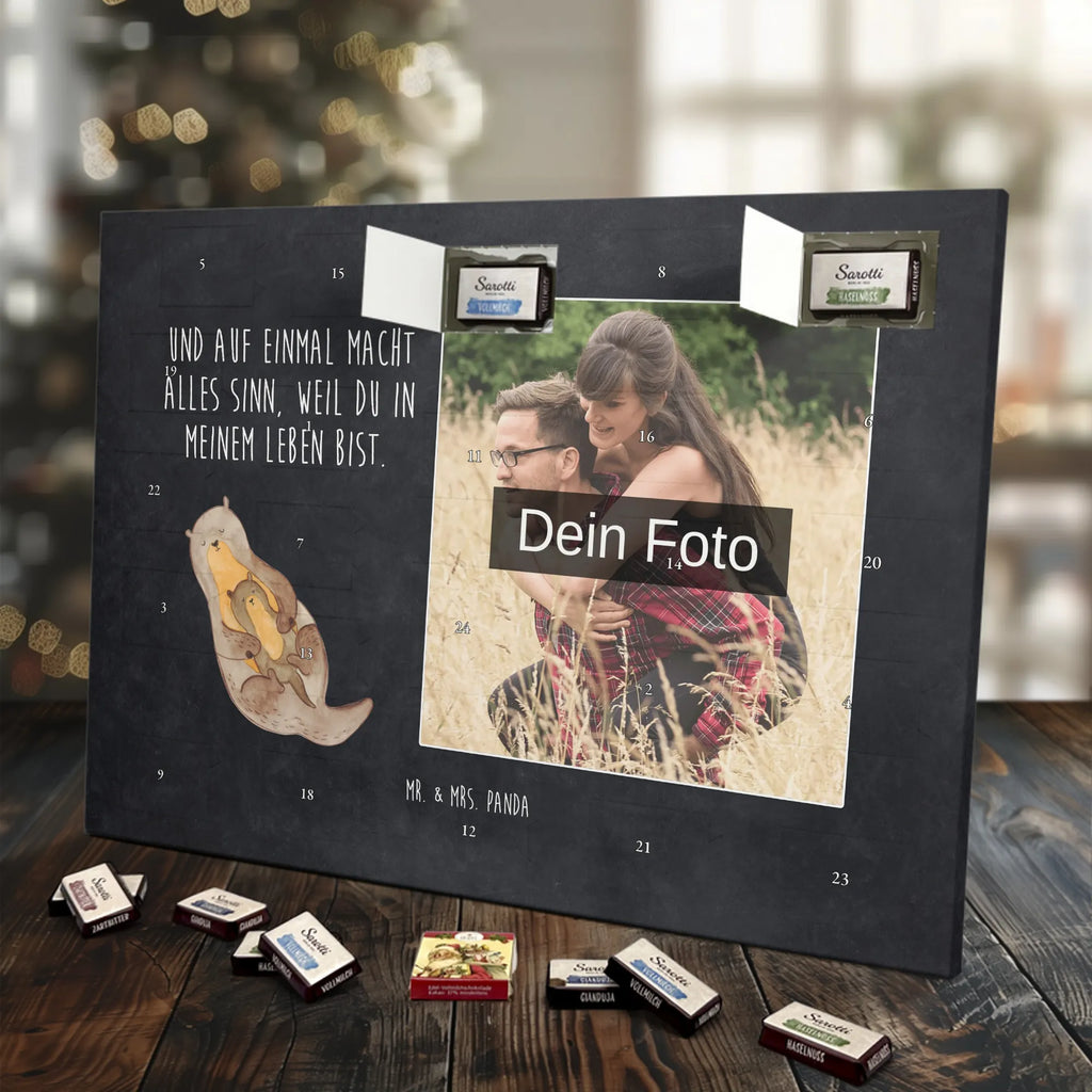 Personalisierter Schoko Foto Adventskalender Otter Kind Personalisierter Schoko Foto Adventskalender, Fischotter, Otter, Seeotter, Otter Seeotter See Otter