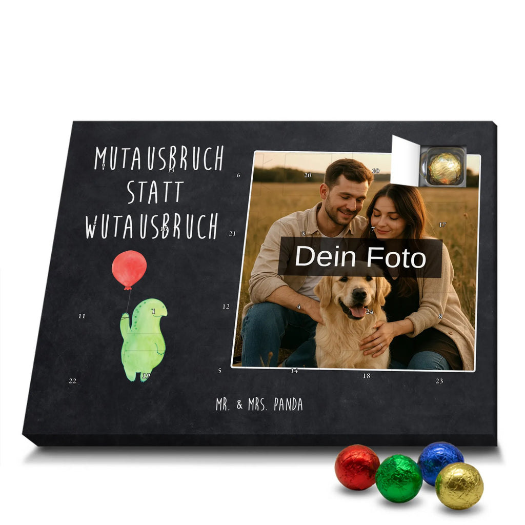  tortoise balloon Personalisierter Schoko Foto Adventskalender, Schildkröte, Motivation, Mutausbruch, Schildkröten, Motivationsspruch