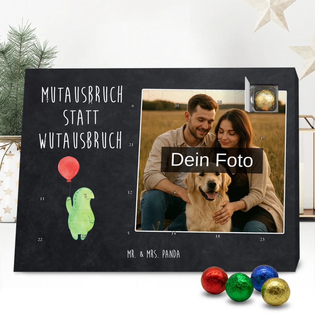  tortoise balloon Personalisierter Schoko Foto Adventskalender, Schildkröte, Motivation, Mutausbruch, Schildkröten, Motivationsspruch