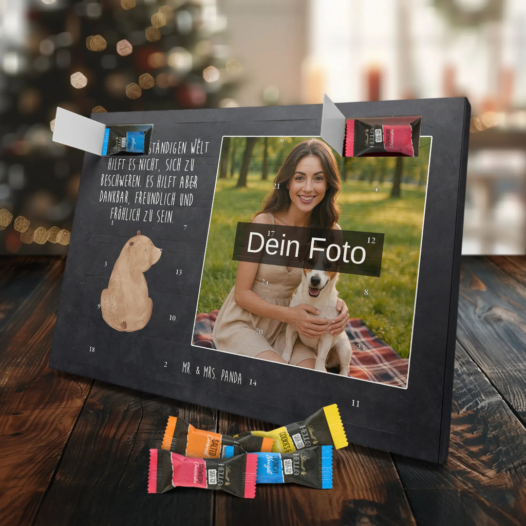  bear shoulder look Personalisierter Schoko Foto Adventskalender, Teddybär, Teddy, Bär, Bärenliebe, Motivation, Selbstachtung, Weisheit, Bären, Weltansicht