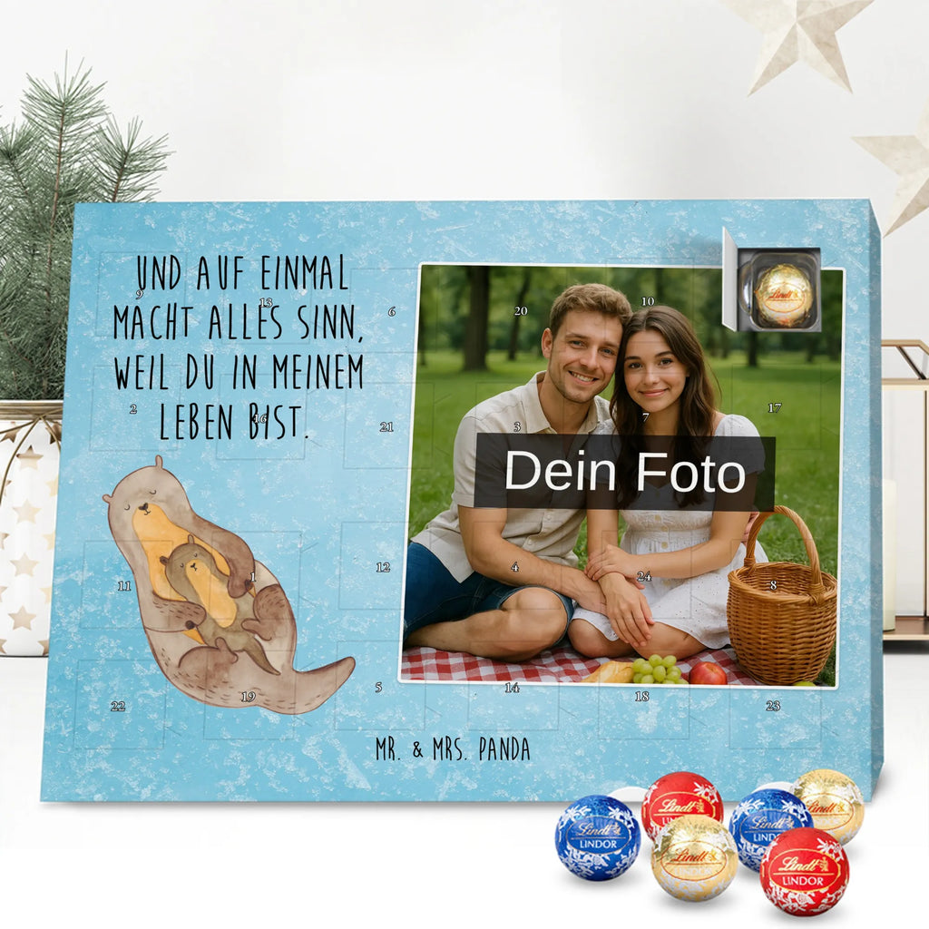 Personalisierter Schoko Foto Adventskalender Otter Kind Personalisierter Schoko Foto Adventskalender, Fischotter, Otter, Seeotter, Otter Seeotter See Otter