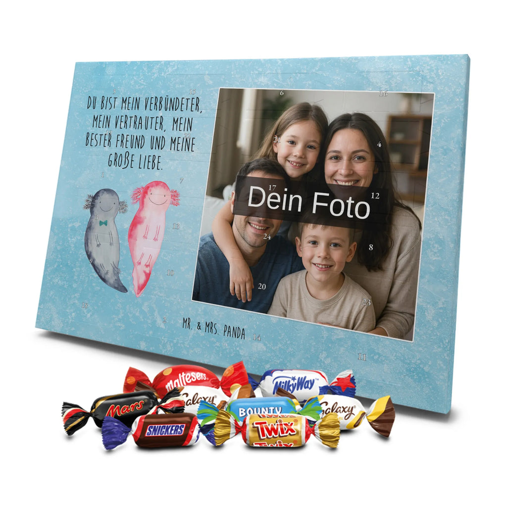 axolotl Girlfriend Personalisierter Schoko Foto Adventskalender, Axolotl, Molch, Schwanzlurch, Lurche, Jahrestag, Valentinstag, Lurch, Axolot, Ehemann, Freund, Liebe, Verlobter, Große Liebe, Liebesbeweis