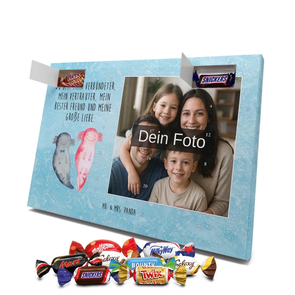  axolotl Girlfriend Personalisierter Schoko Foto Adventskalender, Axolotl, Molch, Schwanzlurch, Lurche, Jahrestag, Valentinstag, Lurch, Axolot, Ehemann, Freund, Liebe, Verlobter, Große Liebe, Liebesbeweis