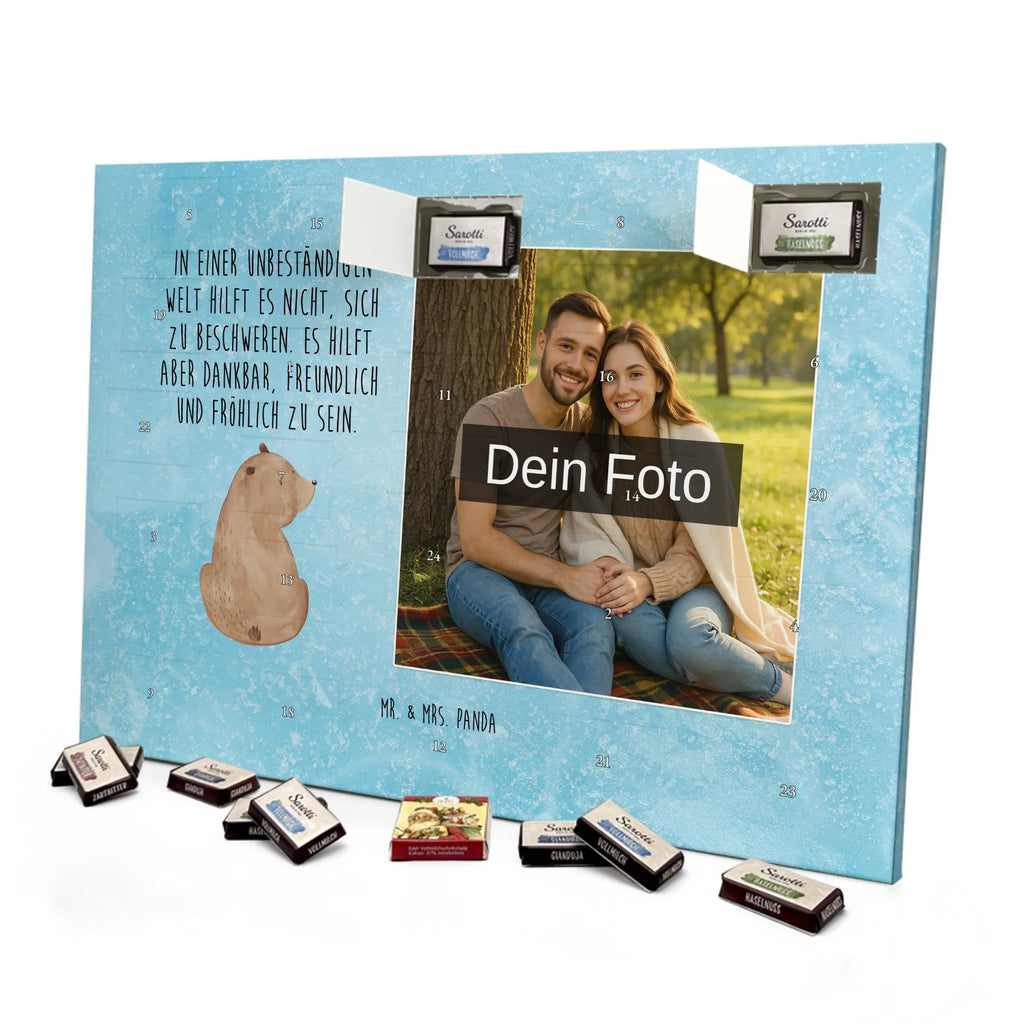  bear shoulder look Personalisierter Schoko Foto Adventskalender, Teddybär, Teddy, Bär, Bärenliebe, Motivation, Selbstachtung, Weisheit, Bären, Weltansicht
