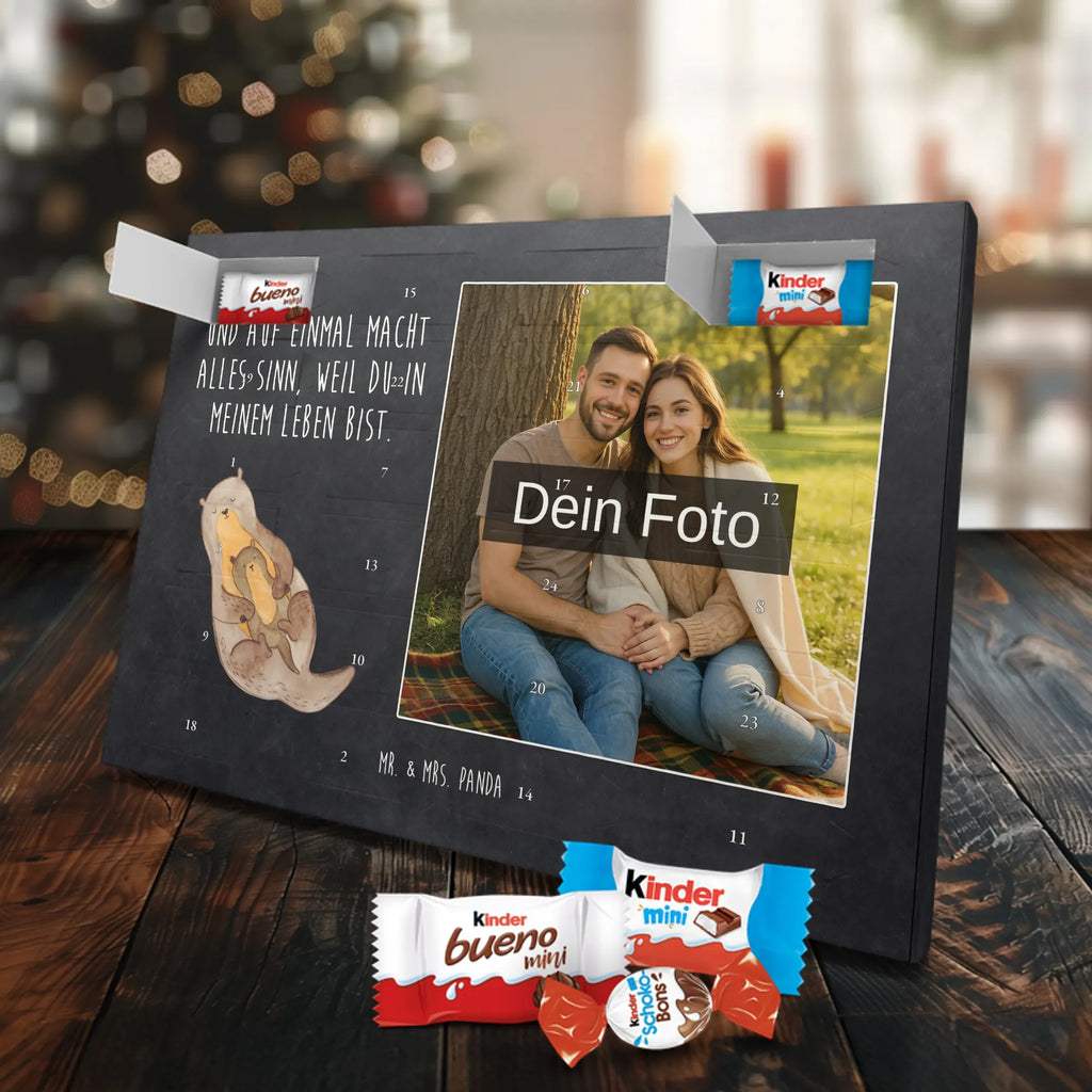 Personalisierter Schoko Foto Adventskalender Otter Kind Personalisierter Schoko Foto Adventskalender, Fischotter, Otter, Seeotter, Otter Seeotter See Otter