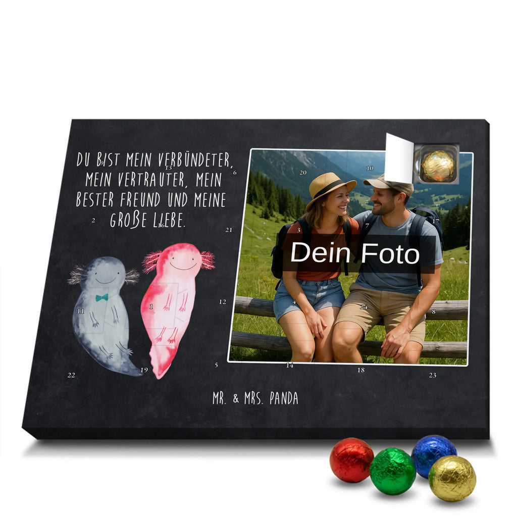  axolotl Girlfriend Personalisierter Schoko Foto Adventskalender, Axolotl, Molch, Schwanzlurch, Lurche, Jahrestag, Valentinstag, Lurch, Axolot, Ehemann, Freund, Liebe, Verlobter, Große Liebe, Liebesbeweis