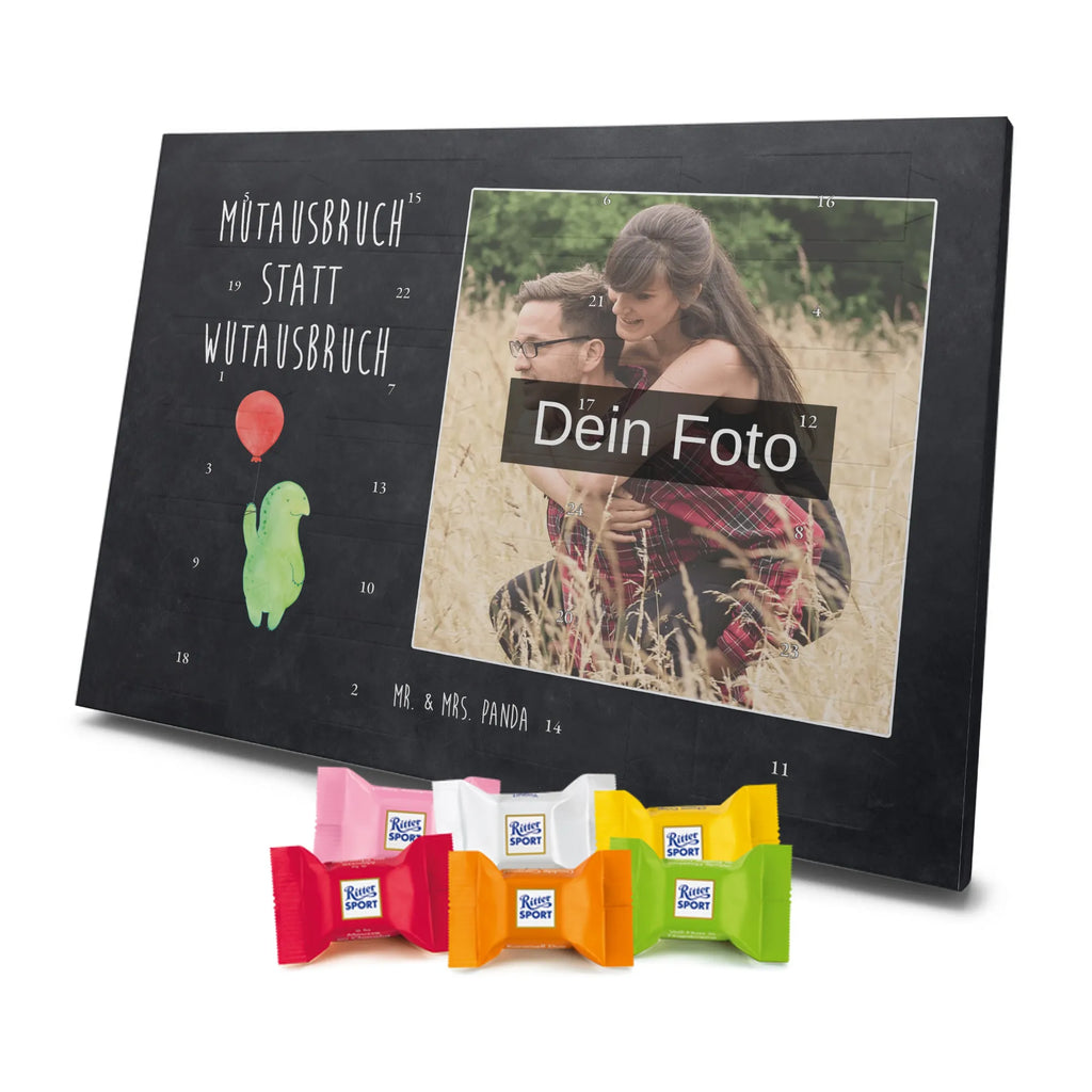  tortoise balloon Personalisierter Schoko Foto Adventskalender, Schildkröte, Motivation, Mutausbruch, Schildkröten, Motivationsspruch