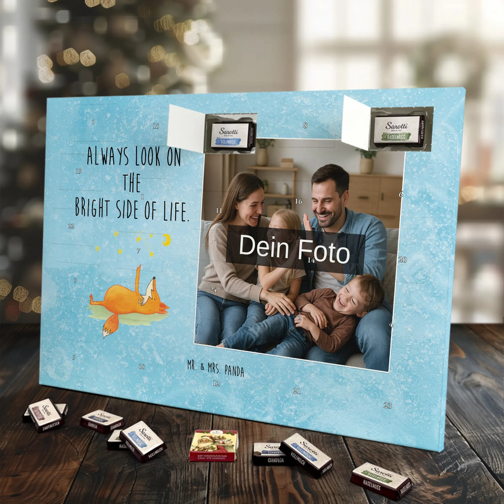 Personalisierter Schoko Foto Adventskalender Fuchs Sterne Personalisierter Schoko Foto Adventskalender, Fuchs, Spruch schön, Romantik, Füchse, Always Look On The Bright Side Of Life, Tröstende Worte, Spruch Positiv