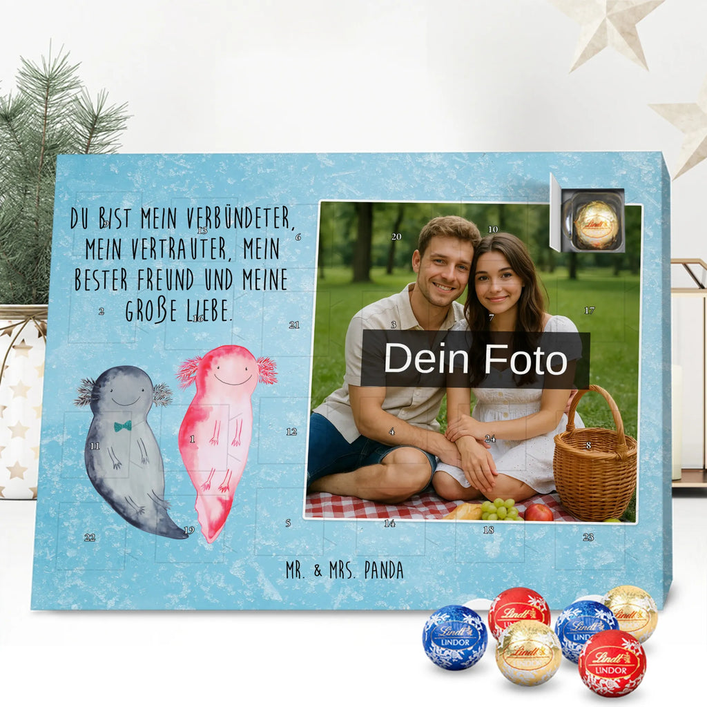  axolotl Girlfriend Personalisierter Schoko Foto Adventskalender, Axolotl, Molch, Schwanzlurch, Lurche, Jahrestag, Valentinstag, Lurch, Axolot, Ehemann, Freund, Liebe, Verlobter, Große Liebe, Liebesbeweis