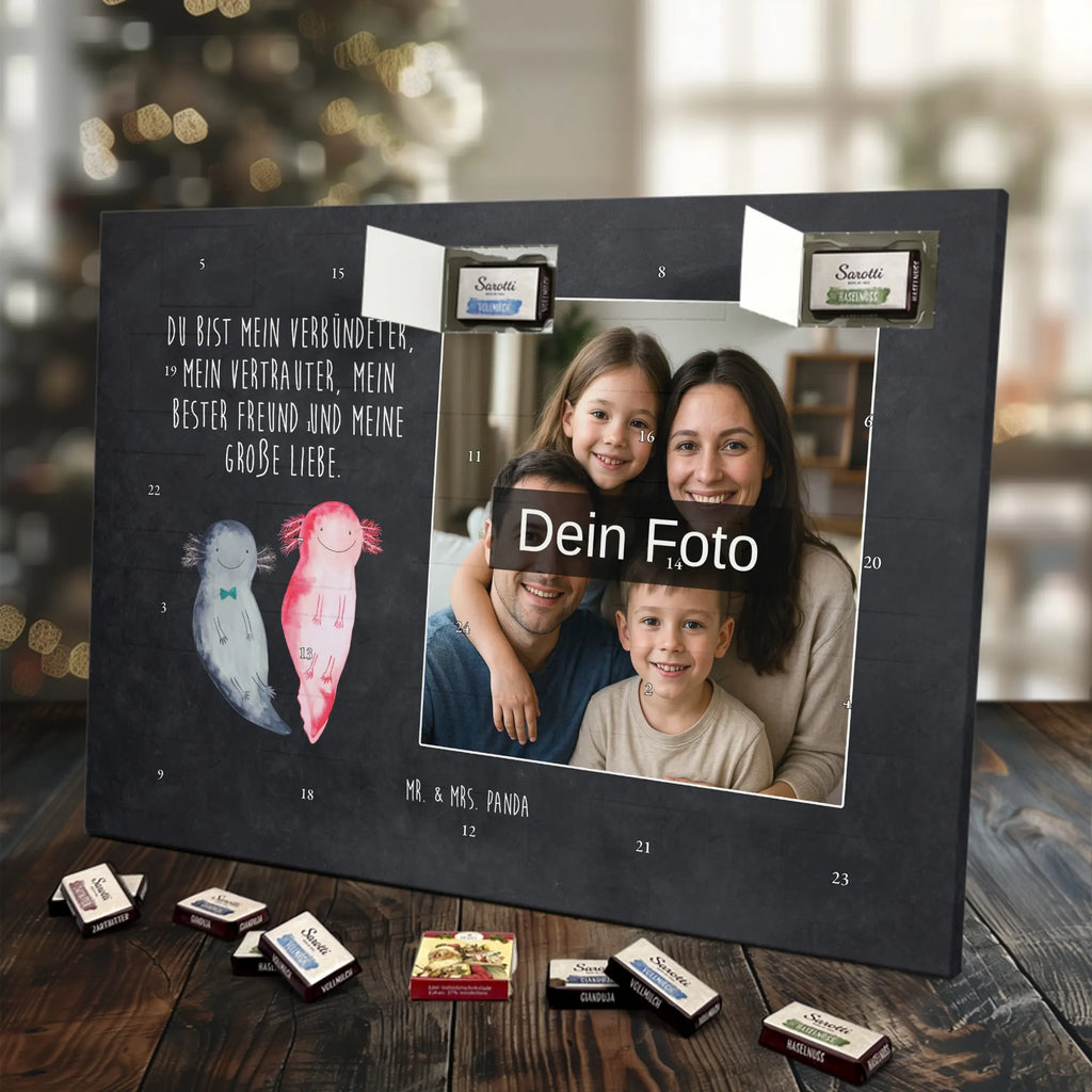  axolotl Girlfriend Personalisierter Schoko Foto Adventskalender, Axolotl, Molch, Schwanzlurch, Lurche, Jahrestag, Valentinstag, Lurch, Axolot, Ehemann, Freund, Liebe, Verlobter, Große Liebe, Liebesbeweis