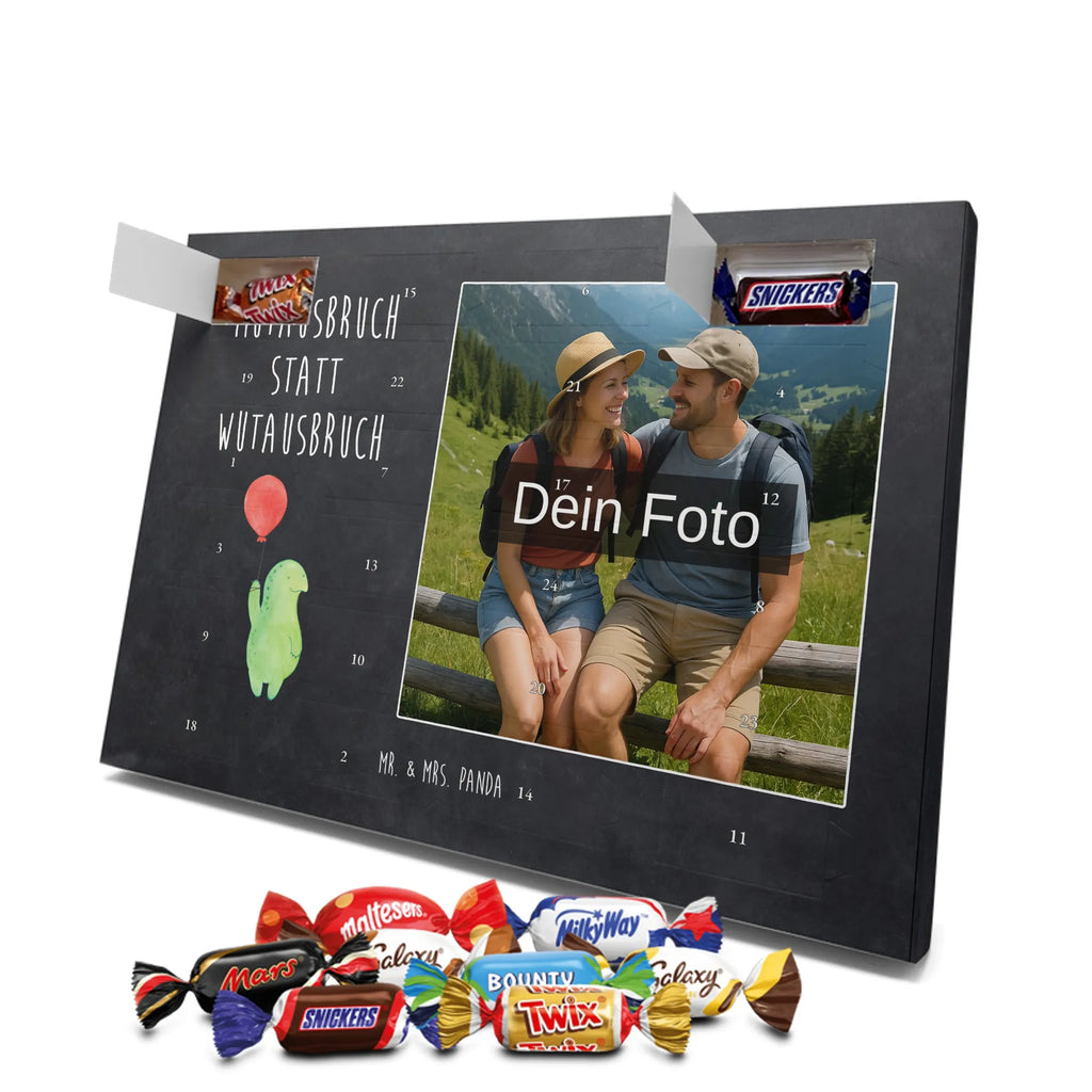  tortoise balloon Personalisierter Schoko Foto Adventskalender, Schildkröte, Motivation, Mutausbruch, Schildkröten, Motivationsspruch