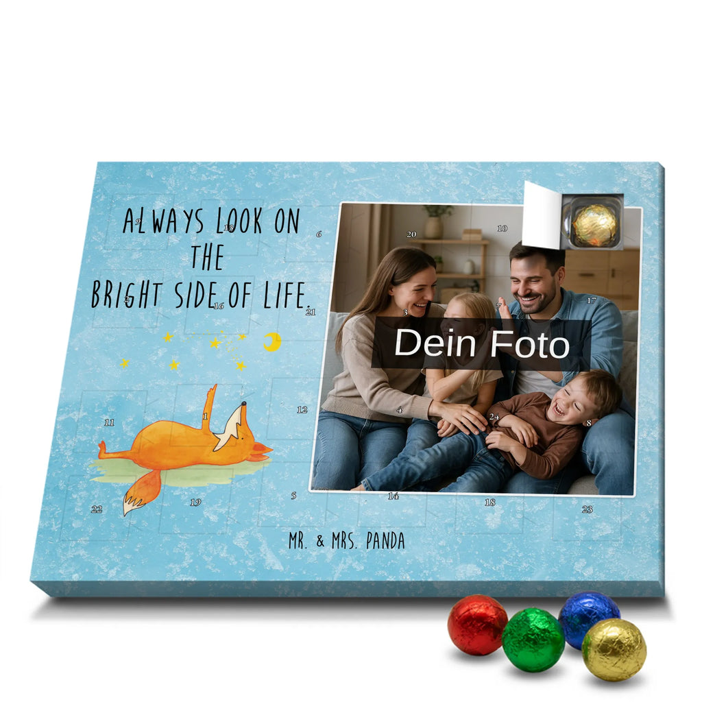 Personalisierter Schoko Foto Adventskalender Fuchs Sterne Personalisierter Schoko Foto Adventskalender, Fuchs, Spruch schön, Romantik, Füchse, Always Look On The Bright Side Of Life, Tröstende Worte, Spruch Positiv