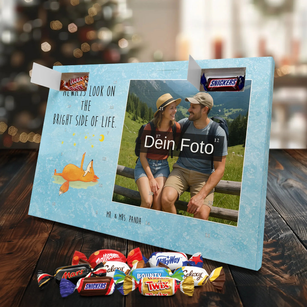 Personalisierter Schoko Foto Adventskalender Fuchs Sterne Personalisierter Schoko Foto Adventskalender, Fuchs, Spruch schön, Romantik, Füchse, Always Look On The Bright Side Of Life, Tröstende Worte, Spruch Positiv