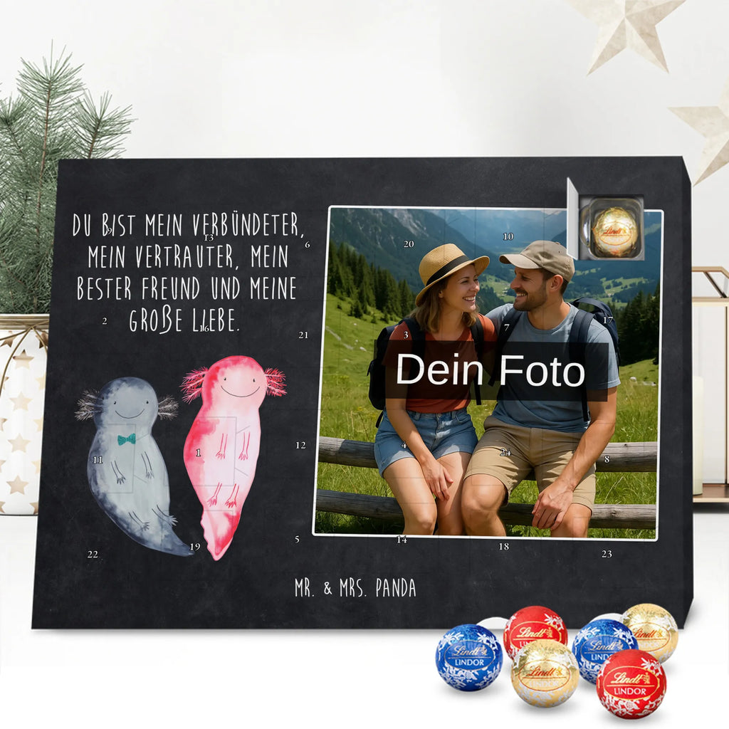  axolotl Girlfriend Personalisierter Schoko Foto Adventskalender, Axolotl, Molch, Schwanzlurch, Lurche, Jahrestag, Valentinstag, Lurch, Axolot, Ehemann, Freund, Liebe, Verlobter, Große Liebe, Liebesbeweis