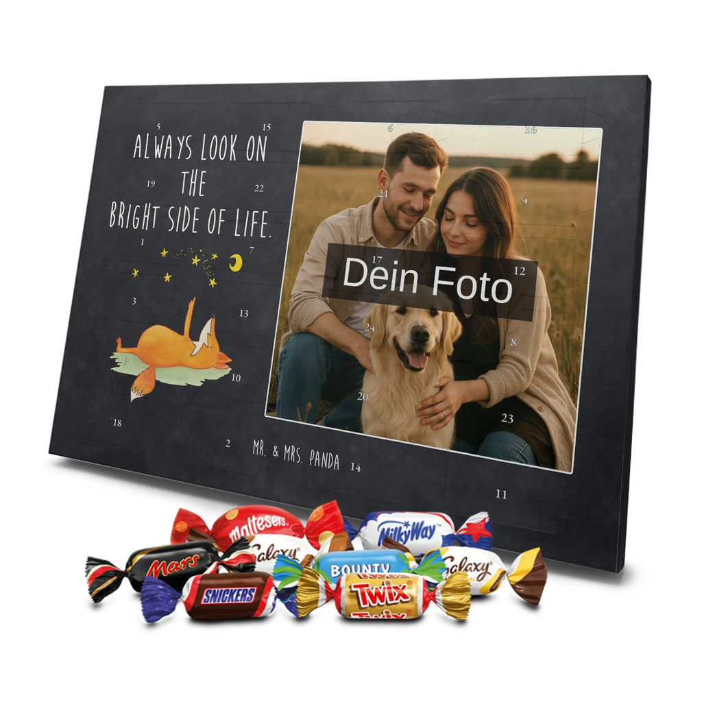 Personalisierter Schoko Foto Adventskalender Fuchs Sterne Personalisierter Schoko Foto Adventskalender, Fuchs, Spruch schön, Romantik, Füchse, Always Look On The Bright Side Of Life, Tröstende Worte, Spruch Positiv