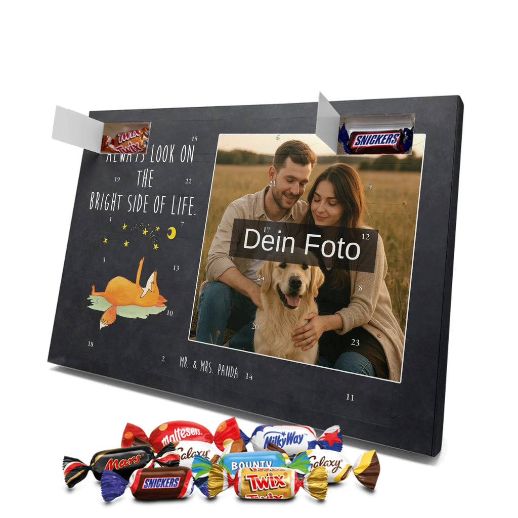 Personalisierter Schoko Foto Adventskalender Fuchs Sterne Personalisierter Schoko Foto Adventskalender, Fuchs, Spruch schön, Romantik, Füchse, Always Look On The Bright Side Of Life, Tröstende Worte, Spruch Positiv