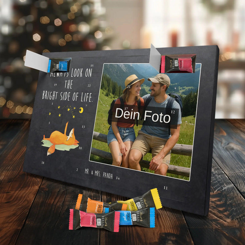 Personalisierter Schoko Foto Adventskalender Fuchs Sterne Personalisierter Schoko Foto Adventskalender, Fuchs, Spruch schön, Romantik, Füchse, Always Look On The Bright Side Of Life, Tröstende Worte, Spruch Positiv