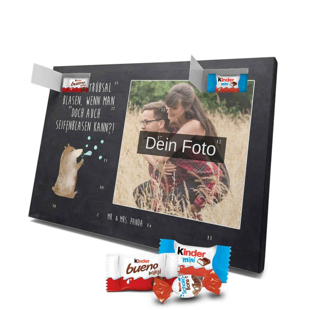 Personalisierter Schoko Foto Adventskalender Bär Seifenblasen Personalisierter Schoko Foto Adventskalender, Teddybär, Teddy, Bär, Seifenblasen Bär Lustig Sein Glücklich Traurig Happy