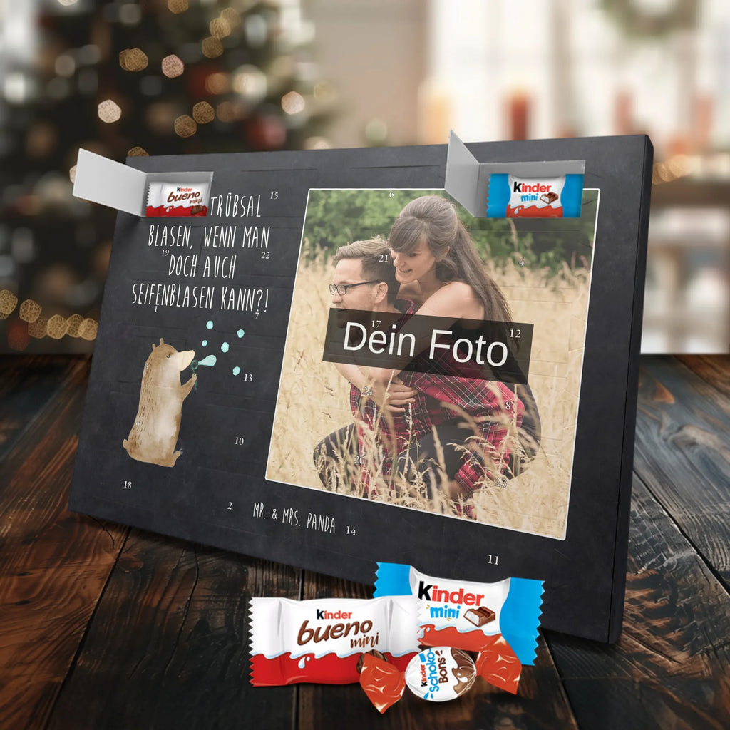 Personalisierter Schoko Foto Adventskalender Bär Seifenblasen Personalisierter Schoko Foto Adventskalender, Teddybär, Teddy, Bär, Seifenblasen Bär Lustig Sein Glücklich Traurig Happy