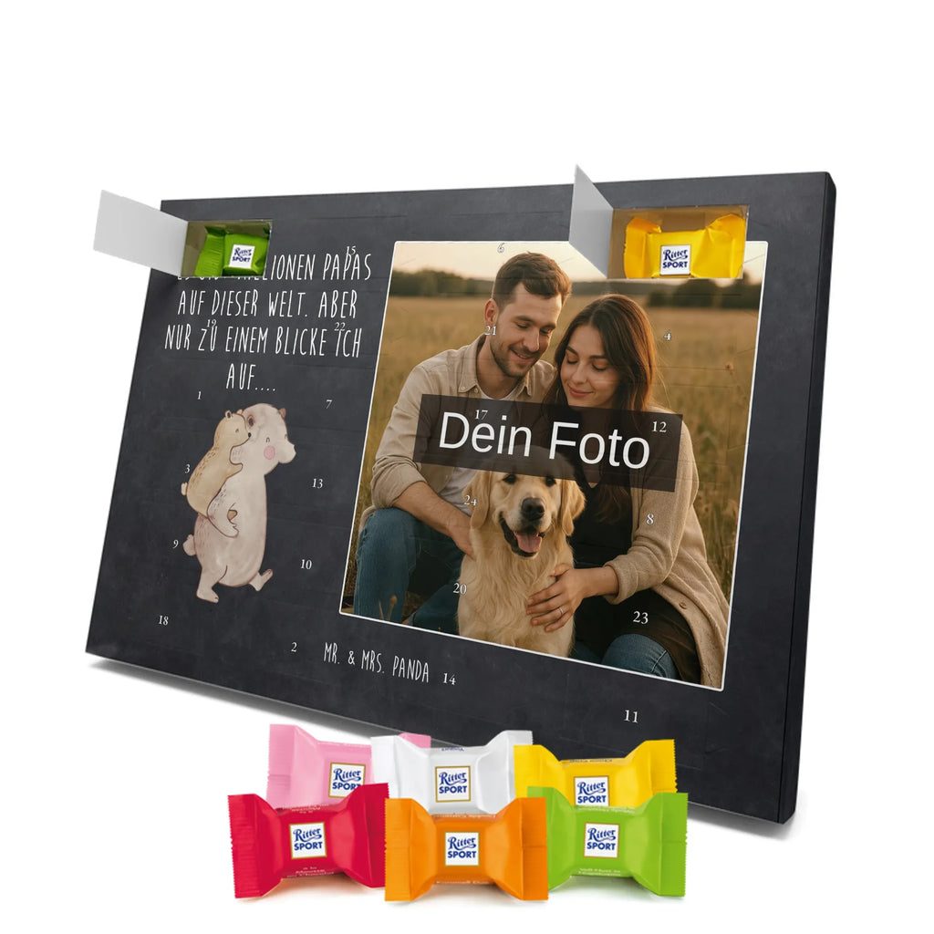 Personalisierter Schoko Foto Adventskalender Papa Bär Personalisierter Schoko Foto Adventskalender, Opa, Bruder, Familie, Muttertag, Schwester, Papa, Mama, Vatertag, Oma, Vater, Onkel, Geschenk, Vati, Geburtstag, Papi