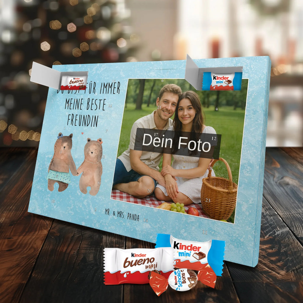  bear Girlfriend Personalisierter Schoko Foto Adventskalender, Teddybär, Teddy, Bär, Bär Freundin Beste Freund Liebe Liebesbeweis Verliebt Kumpel Kumpeliene