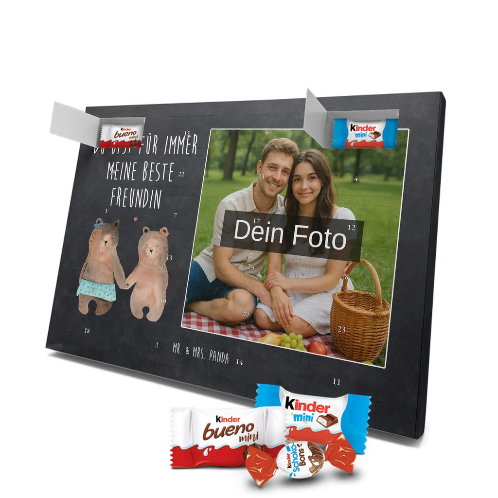  bear Girlfriend Personalisierter Schoko Foto Adventskalender, Teddybär, Teddy, Bär, Bär Freundin Beste Freund Liebe Liebesbeweis Verliebt Kumpel Kumpeliene