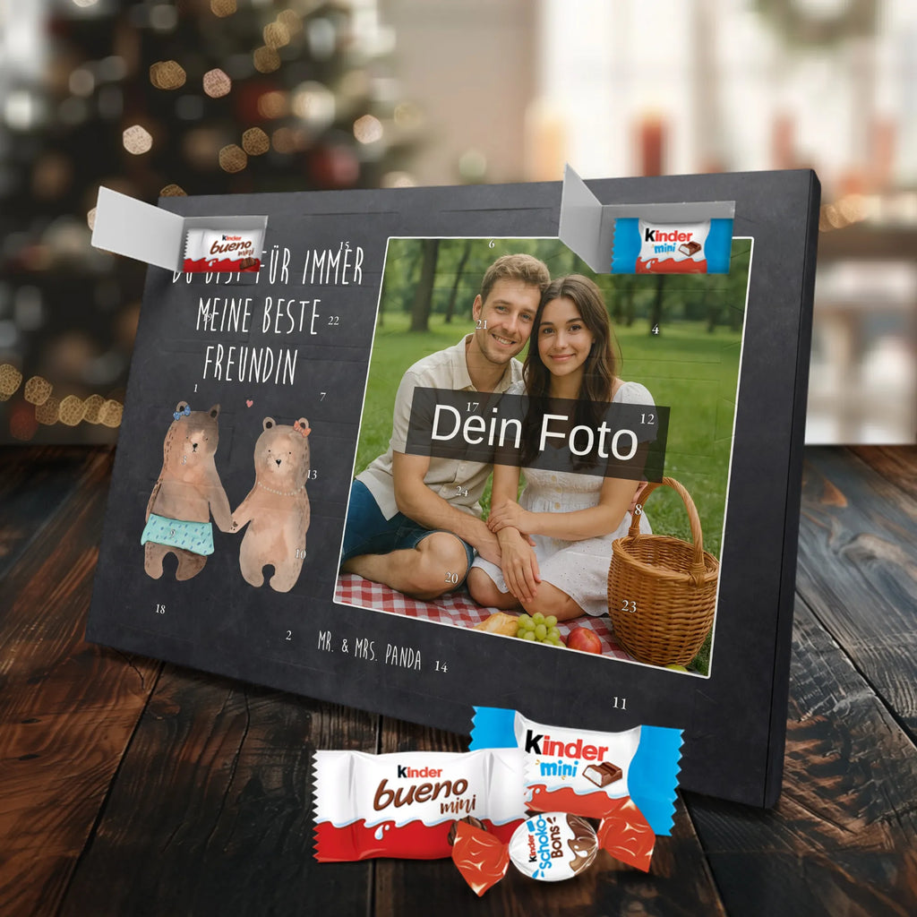  bear Girlfriend Personalisierter Schoko Foto Adventskalender, Teddybär, Teddy, Bär, Bär Freundin Beste Freund Liebe Liebesbeweis Verliebt Kumpel Kumpeliene
