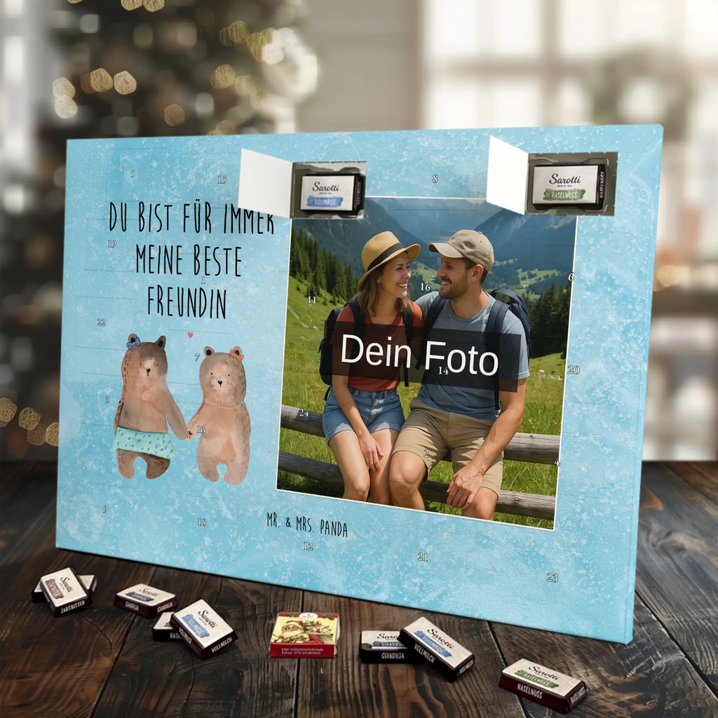  bear Girlfriend Personalisierter Schoko Foto Adventskalender, Teddybär, Teddy, Bär, Bär Freundin Beste Freund Liebe Liebesbeweis Verliebt Kumpel Kumpeliene