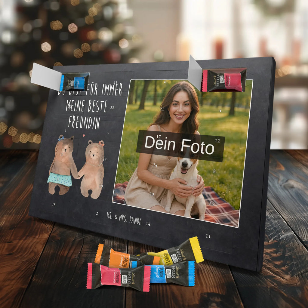  bear Girlfriend Personalisierter Schoko Foto Adventskalender, Teddybär, Teddy, Bär, Bär Freundin Beste Freund Liebe Liebesbeweis Verliebt Kumpel Kumpeliene